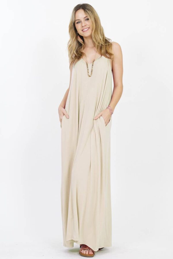 Maxi Dress Adjust. Strap/pockets - Image 15