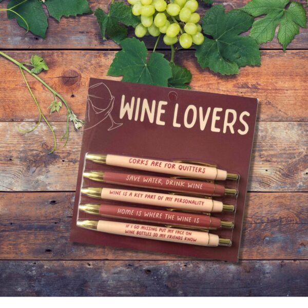 Wine Lovers Pen Set (funny, wine, winery, gift, unique) - Image 2