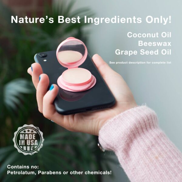 Happy Lips –Lip Balm w/Mirror, Attach Anywhere! Vanilla Bean - Image 6