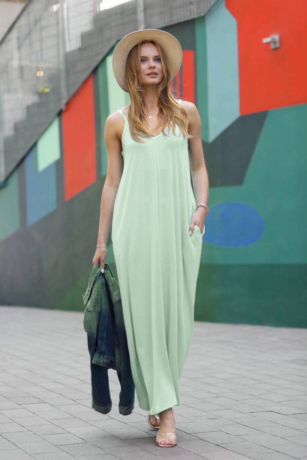 Maxi Dress Adjust. Strap/pockets - Image 28