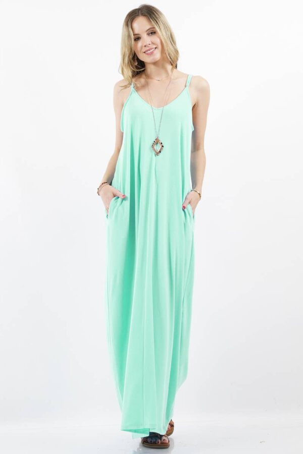 Maxi Dress Adjust. Strap/pockets - Image 30