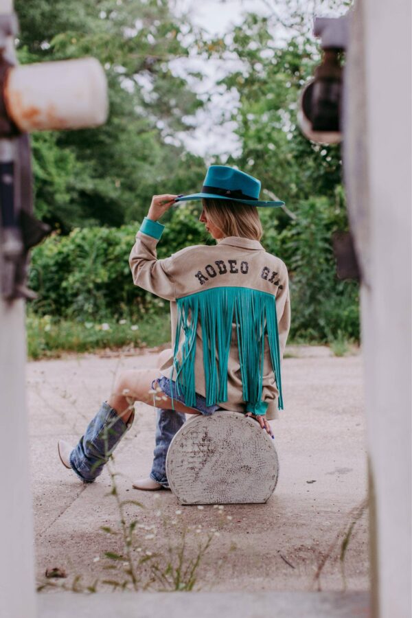 MK358 Sequins Rodeo Fringe Shirt - Image 3