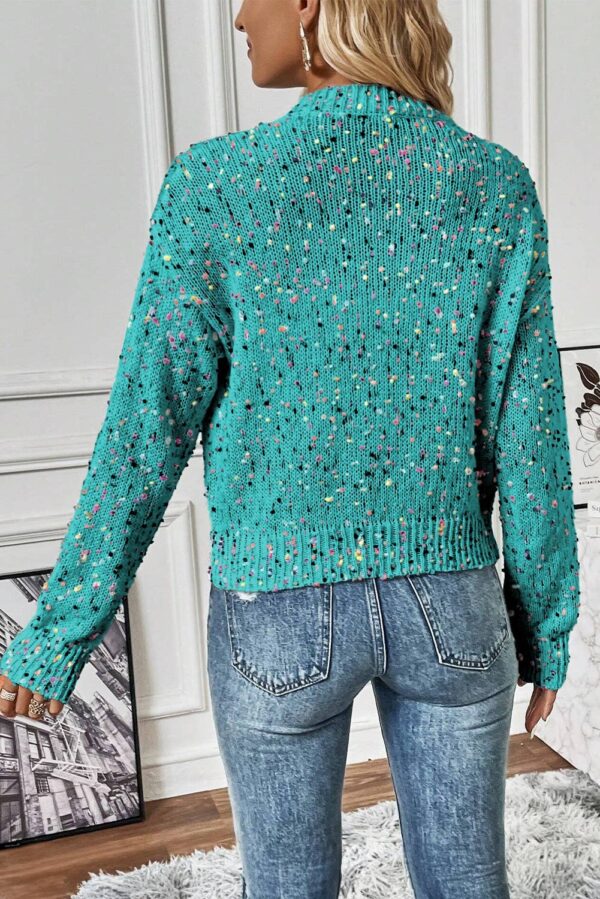 Multicolor Confetti Sweater Cardigan - Image 5