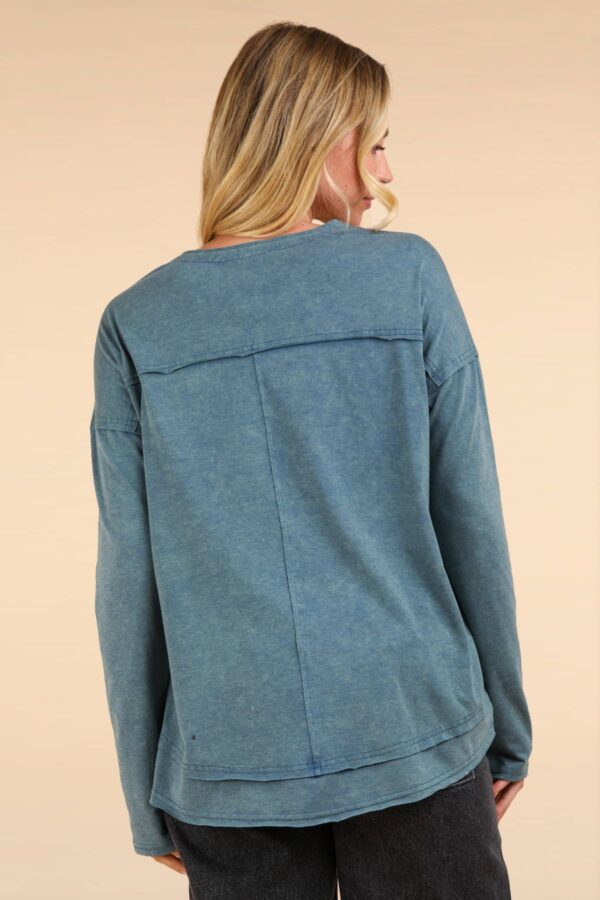 Mineral Washed Cotton Comfy Knit Top - Image 20